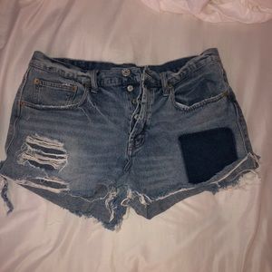 Urban outfitters jean shorts w a patch